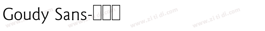 Goudy Sans字体转换